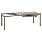 Set di mobili da giardino Nardi Net 9 pz. con tavolo 210/280x100 cm Taupe