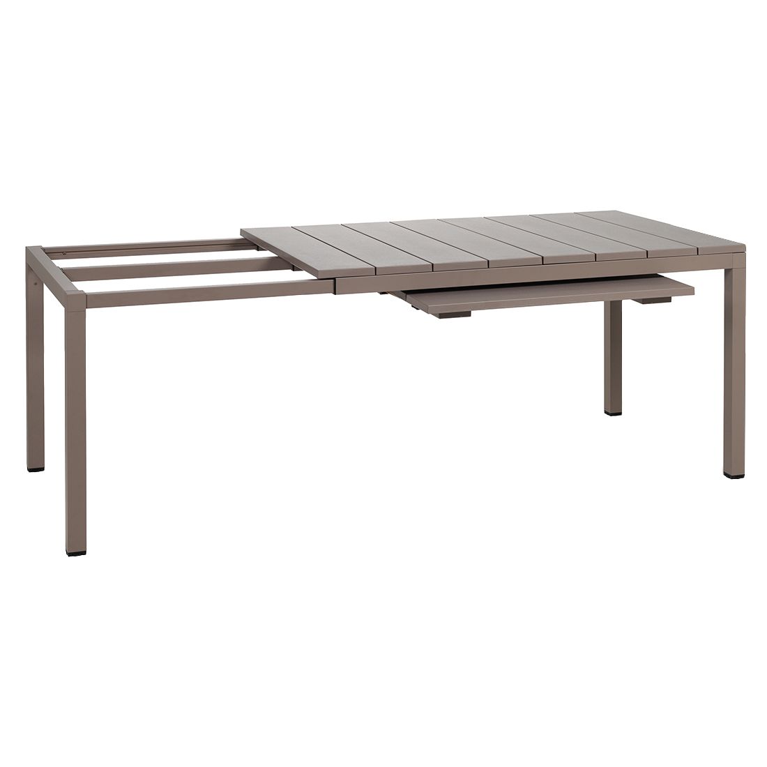 Set di mobili da giardino Nardi Net 9 pz. con tavolo 210/280x100 cm Taupe