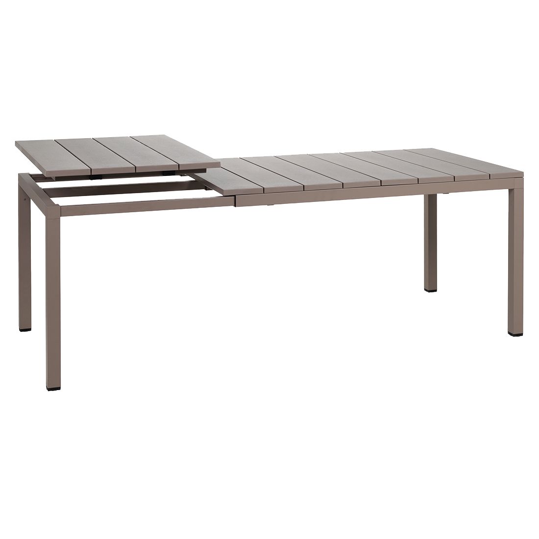 Set di mobili da giardino Nardi Net 9 pz. con tavolo 210/280x100 cm Taupe