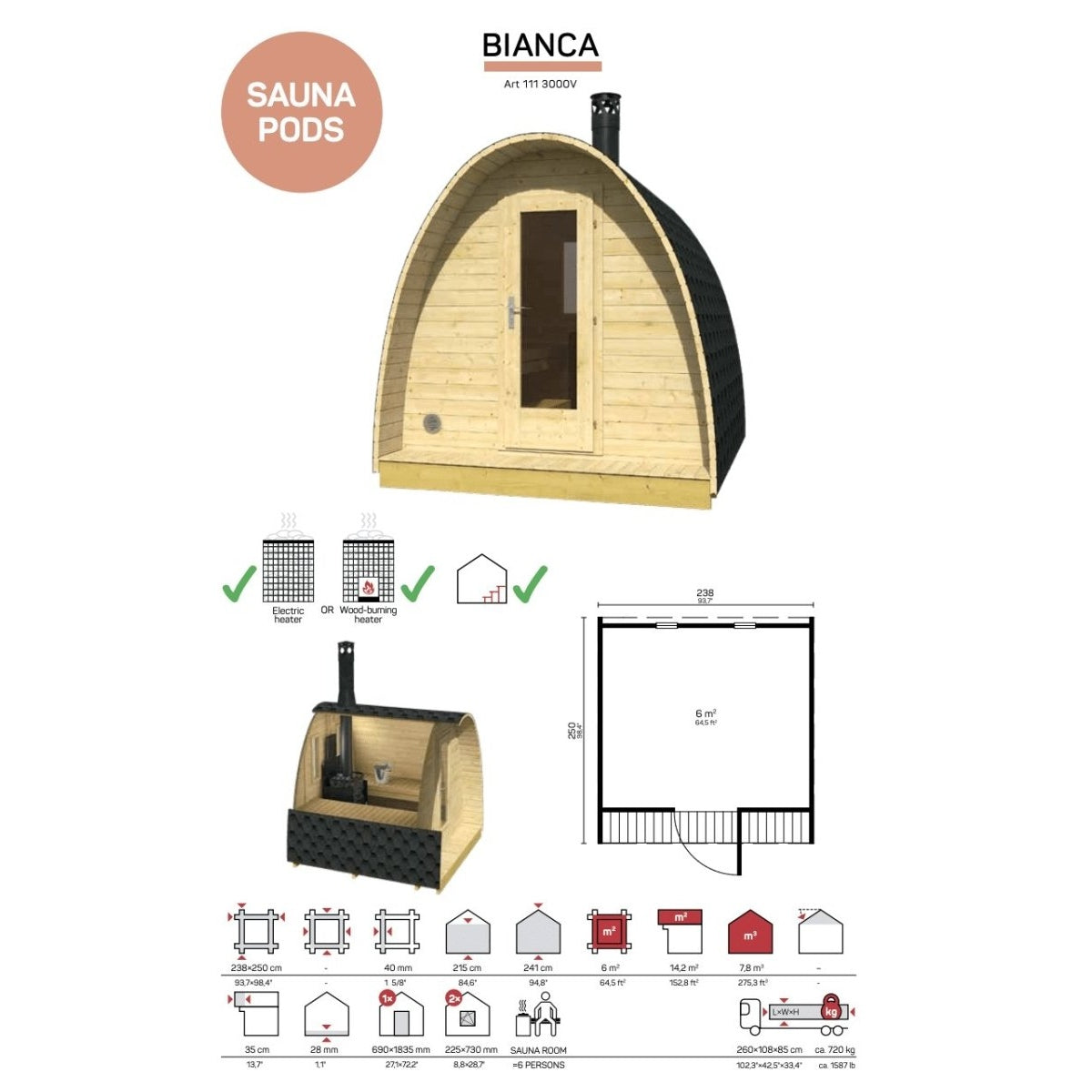 Neem SAUNA POD BIANCA