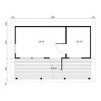 Tene saunahuis MODERNI PIHASAUNA 19