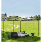 Unopiu - pérgola solar autoportante curvada